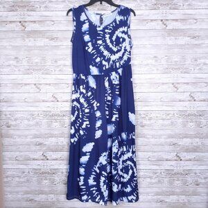 Beyond This Plane Womens Jumpsuit M Sleeveless Wide Leg 528A